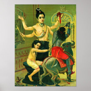 Markendaya by Raja Ravi Varma Poster