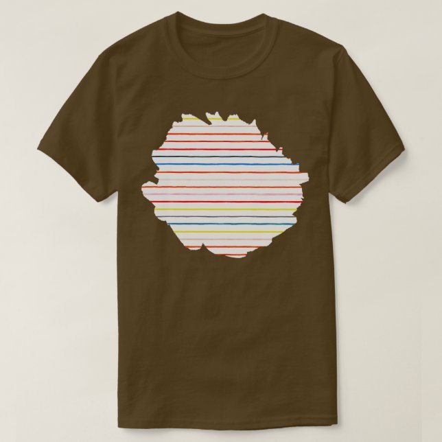 Marker Summer Stripes T-Shirt (Design Front)