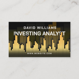 Market and financial candles Business Card