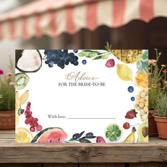 Market | Bridal Shower Advice for the Bride Card (Creator Uploaded)