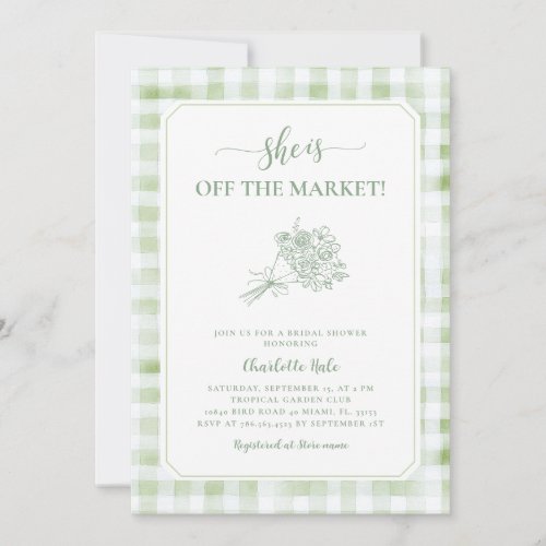 Market Farmers Bridal Shower Invitation