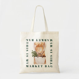 Market, Grocery Vegetables Eco Girl Plant Lover Tote Bag