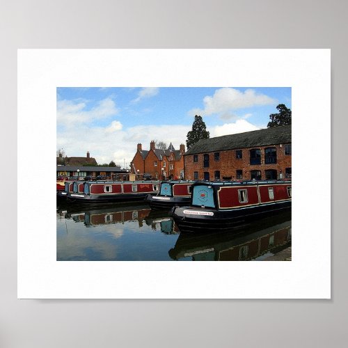 Market Harborough Houseboat Basin Poster