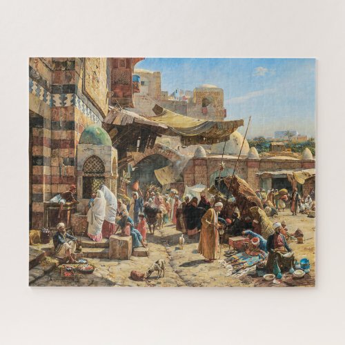 Market in Jaffa  Gustav Bauernfeind  Jigsaw Puzzle