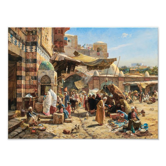 Market in Jaffa | Gustav Bauernfeind | Photo Print (Front)