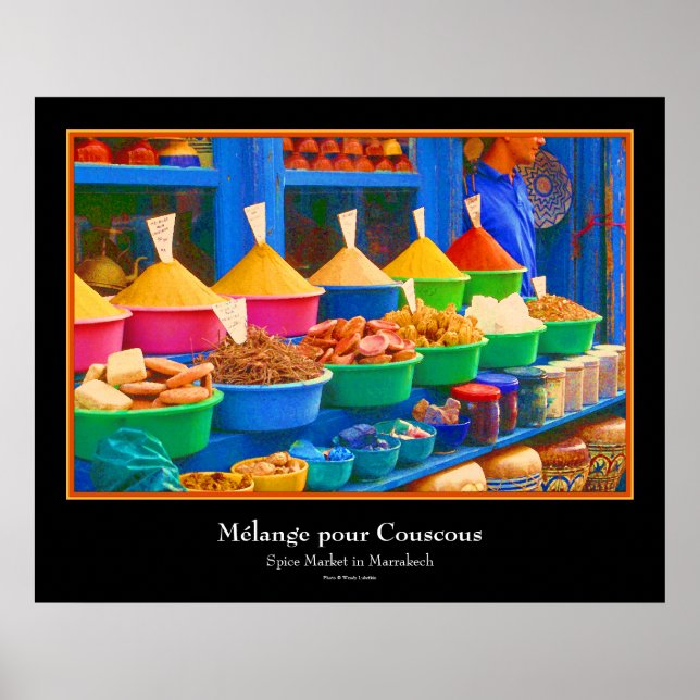 Market in Morocco - Mélange pour Couscous Poster (Front)