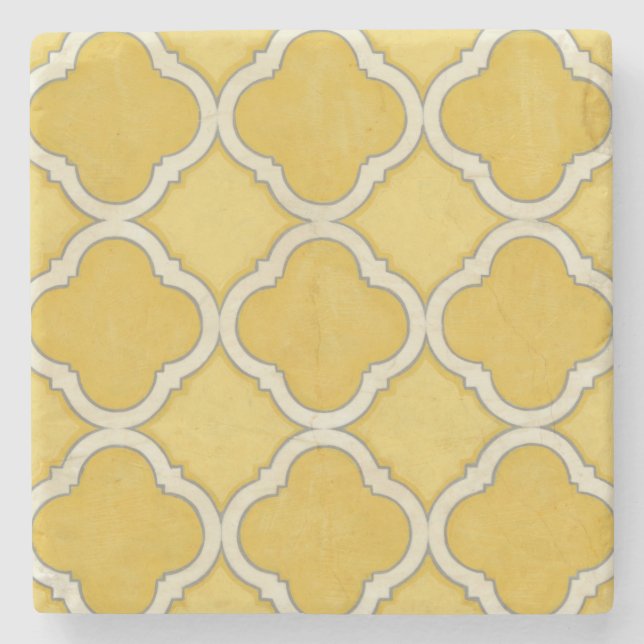 Market Motifs I Stone Coaster (Front)