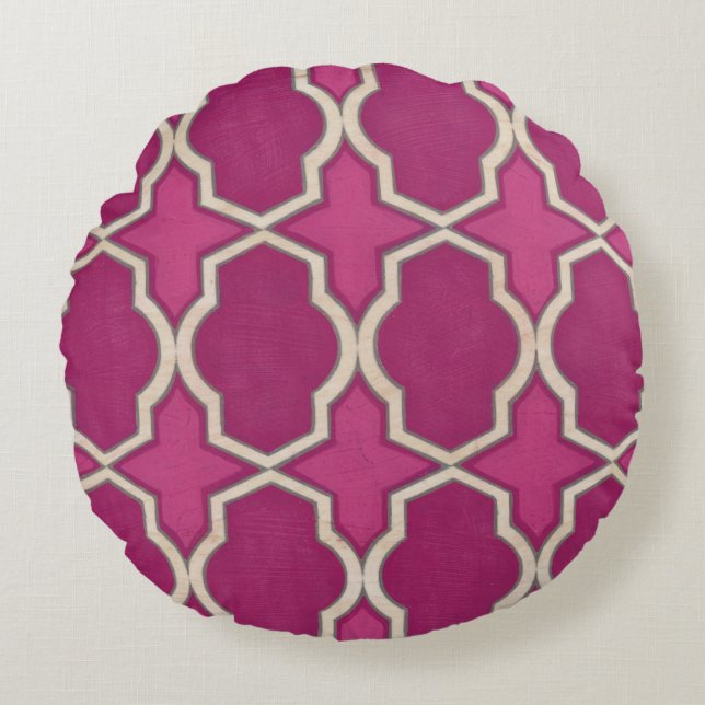 Market Motifs II Round Pillow (Front)