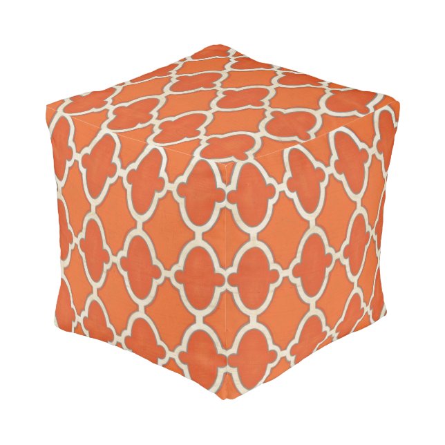 Market Motifs III Pouf (Angled Front)