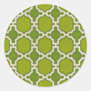 Market Motifs IV Classic Round Sticker