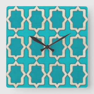 Market Motifs V Square Wall Clock