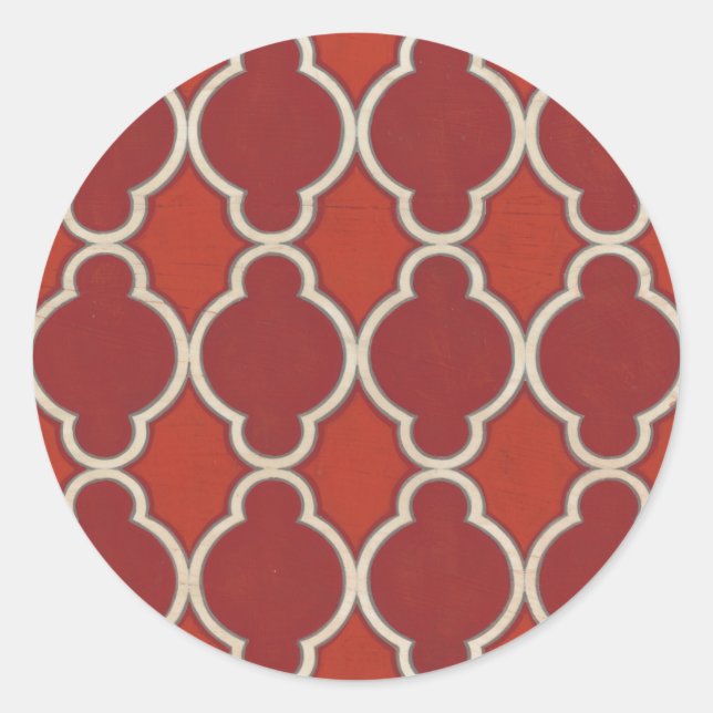 Market Motifs VII Classic Round Sticker (Front)