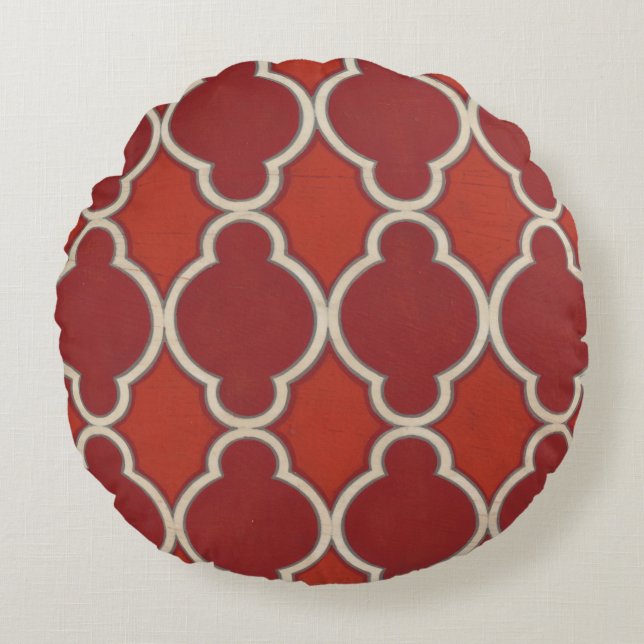Market Motifs VII Round Pillow (Front)