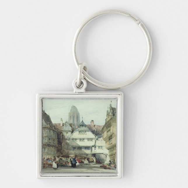 Market Place, Frankfurt Keychain (Front)