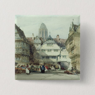 Market Place, Frankfurt Pinback Button