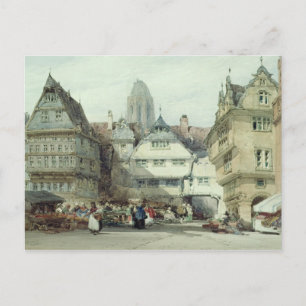 Market Place, Frankfurt Postcard