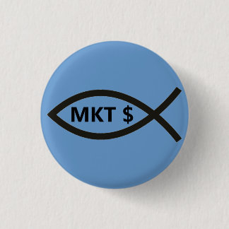 Market Price Fish Pinback Button