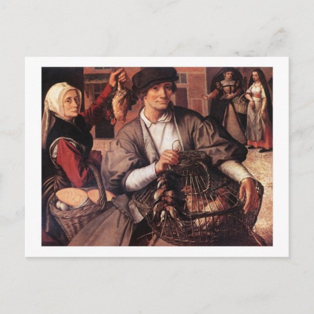 Market Scene postcard (Front)