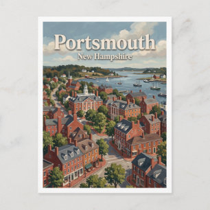 Market Square and Historic Waterfront Portsmouth Postcard