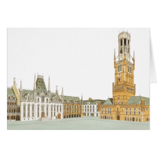 Market Square. Bruges Belgium Cards (Front Horizontal)