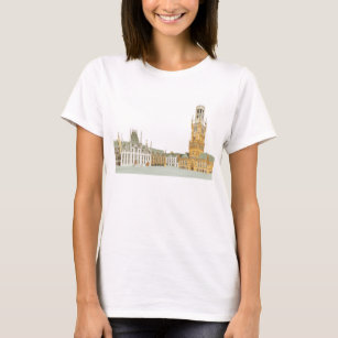 Market Square. Bruges Belgium T-Shirt