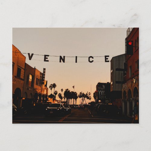 Market Street Venice Beach CA Postcard