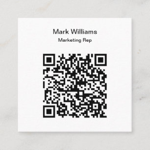 Marketing Add Your QR Code Business Cards
