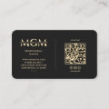 Marketing Black Faux Gold Monogram Elegant Modern Business Card | Zazzle