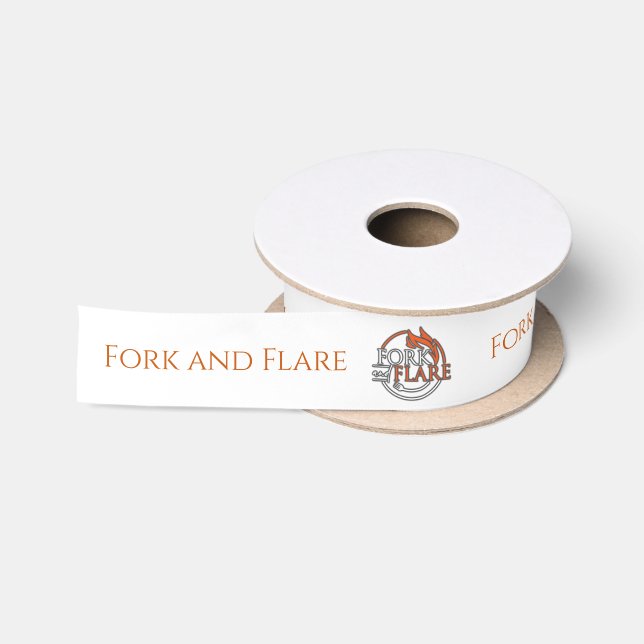 Marketing Branding Custom Company Name Logo Satin Ribbon (Spool)