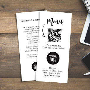 Marketing Brochure Logo Simple QR Code Rack Card
