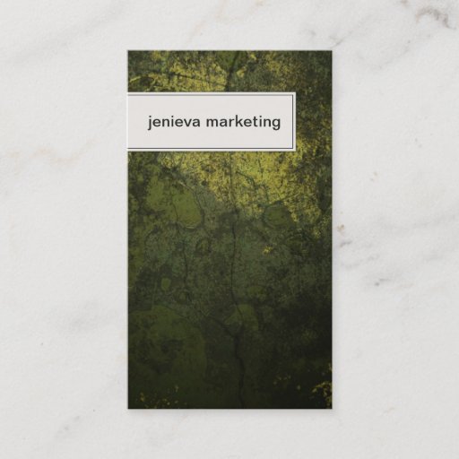 Customizable Marketing Business Card Modern Dark Green Texture