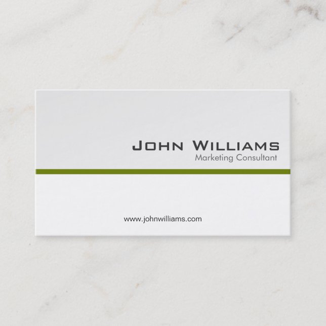 Marketing Consultant - Business Cards (Front)