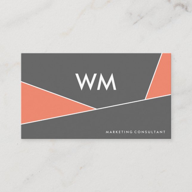 Marketing Consultant | Modern Color Blocks Business Card (Front)