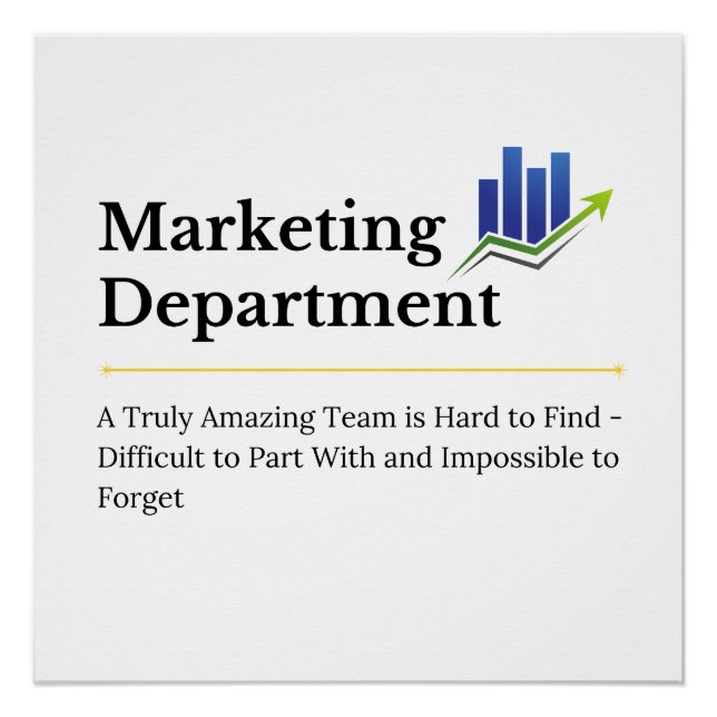 Marketing Department   Poster (Front)