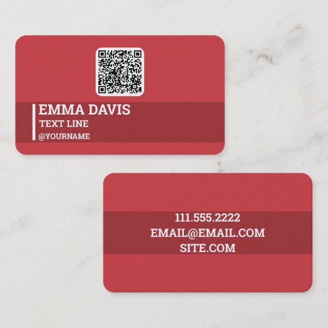 Marketing Direct Sale Custom QR Business Card (Front/Back)