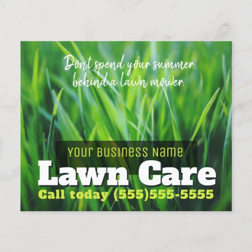 Marketing Flyer 4x5 Lawn Care Business