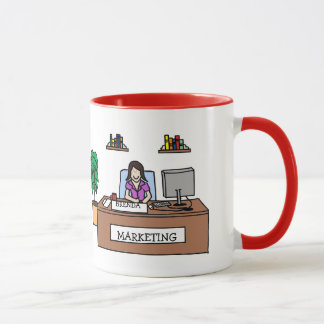 Marketing guru- personalized cartoon mug