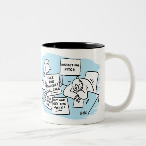Marketing Manager with Sales Campaign Ideas Two_Tone Coffee Mug
