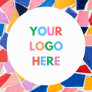 Marketing Material Personalized Business Logo Classic Round Sticker