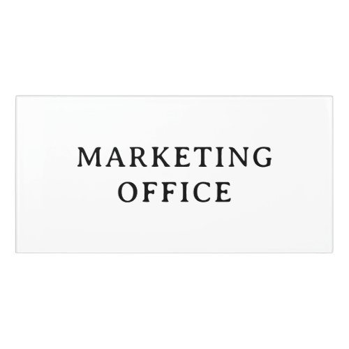 MARKETING OFFICE Professional Modern Classic Room Door Sign