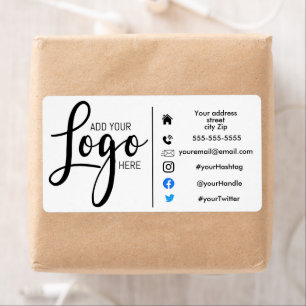 Marketing order sticker address add your logo