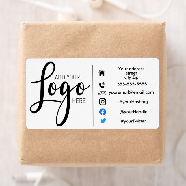 Marketing order sticker address add your logo (Insitu)