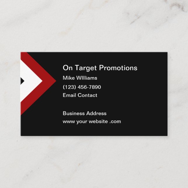 Marketing Professional Business Cards (Front)