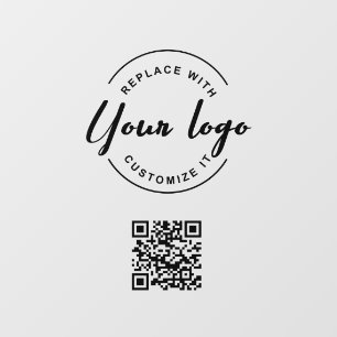 Marketing QR code custom logo Floor Decals