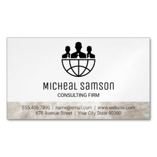 Marketing   Sales   Consulting Business Card Magnet