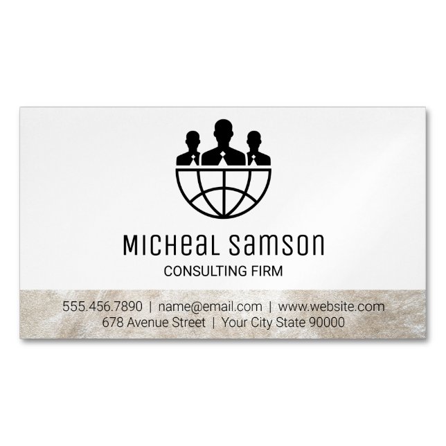 Marketing | Sales | Consulting Business Card Magnet (Front)