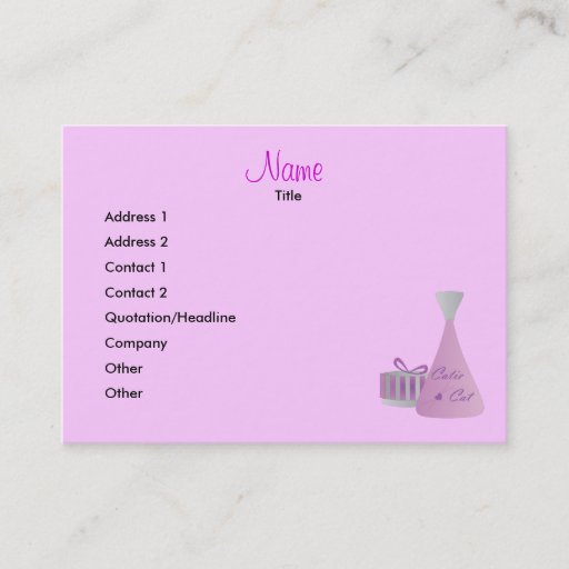 Customizable Marketing Scents Business Cards