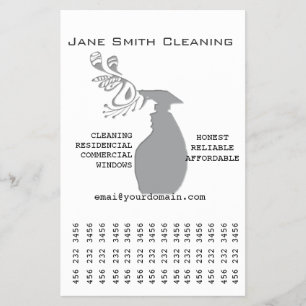 Marketing Tear Trendy Modern Spray Bottle Flyer