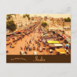 Marketplace in Hyderabad Telangana India Postcard