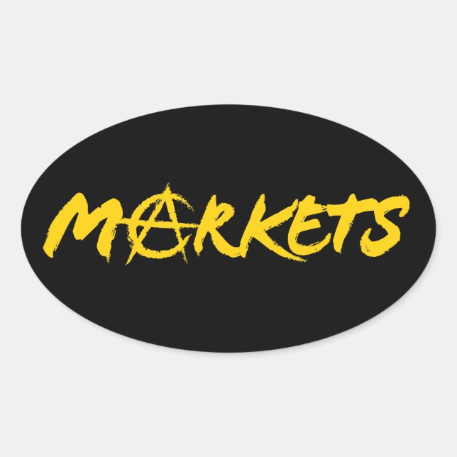 Markets Oval Sticker (Front)